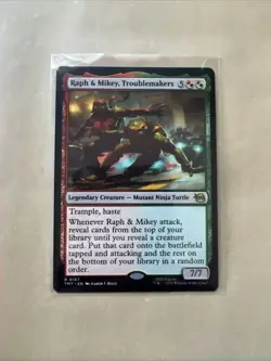 MTG Raph & Mikey, Troublemakers TMT 0167 R NM Regular - Image 1