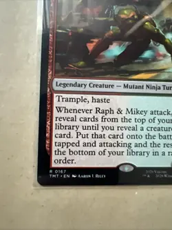 MTG Raph & Mikey, Troublemakers TMT 0167 R NM Regular - Image 3