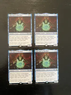 Loki, God of Mischief X4X NM/M Marvel Super Heroes MSH Magic the Gathering MTG - Image 1