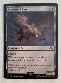 1x Mirkwood Bats 95 The Lord of the Rings: Tales of Middle-earth MTG Magic NM - Image 1