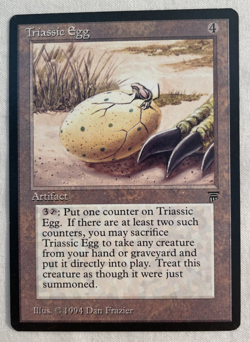 1x Triassic Egg Legends MTG Magic the Gathering LP - Image 1
