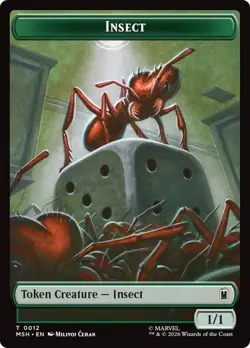 2x Soldier/Insect Token, MTG, Super Heroes Tokens, 2 pack, Magic - Image 2