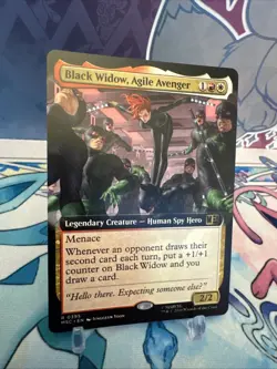 MTG Marvel Super Heroes Black Widow, Agile Avenger Extended Art 0395 Non-Foil - Image 1