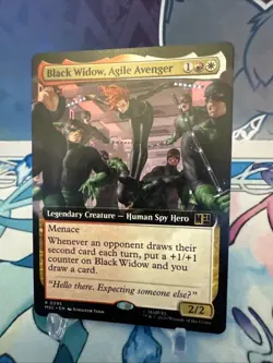MTG Marvel Super Heroes Black Widow, Agile Avenger Extended Art 0395 Non-Foil - Image 2