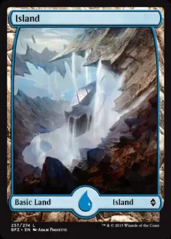 10x Island (257) (Full Art) NM-Mint, English Battle for Zendikar MTG Magic - Image 1