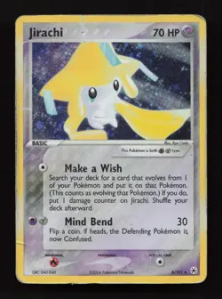 Jirachi 8/101 Holo Rare Hidden Legends Pokemon DAMAGED - Image 1