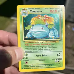 SPANISH*** Pokemon TCG Venusaur Base Set 15/102 Holo Rare WOTC - Image 1