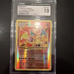 Pokemon TCG Charizard Evolutions 11/108 Reverse Holo Rare - Image 1
