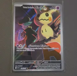 Pokemon Team Rocket's Mimikyu 238/217 Illustration Rare Full Art Holo 60HP - Image 1