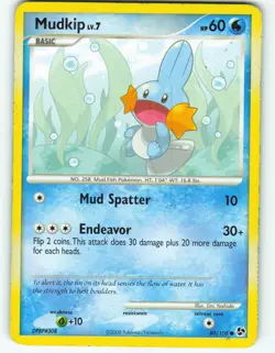Mudkip - 80/106 Great Encounters - Pokemon TCG - 2008 - Image 1