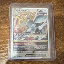 Pokemon TCG Metal Arceus VSTAR 123/172 Brilliant Stars VSTAR Holo Ultra Rare ENG - Image 1