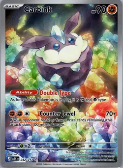 Carbink 242/217 Ascended Heroes Pokemon TCG Holo Illustration Rare NM - Image 1