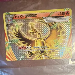 Pokemon Ho-Oh BREAK Holo Oversized XY Black Star Promo XY154 (NM) - Image 1