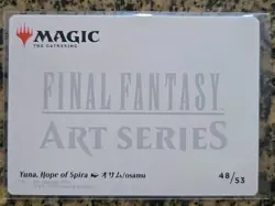 Yuna, Hope of Spira Art Series-GOLD STAMPED Signature 48-MTG Final Fantasy-NM - Image 2