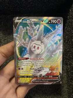 Galarian Cursola V 071/073 Ultra Rare Champion's Path Pokemon NM/M - Image 2