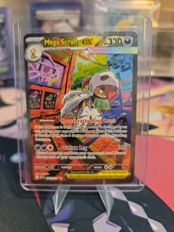 Mega Scrafty ex - 285/217 - MAR - Pokemon - 💎GOD PACK PULL💎 - Image 1