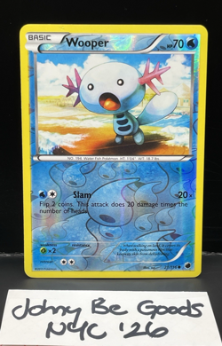 Wopper 21/116 B&W Plasma Freeze REVERSE HOLO LP Pokemon - Image 1