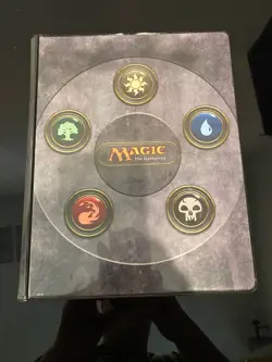 Magic The Gather - MTG 9-Pocket - Pro Binder 5 Mana Symbols - WOTC USED - Image 1