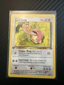 Lickitung 38/64 Uncommon Jungle 1999 Pokemon 1st Edition MP - Image 1