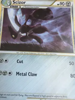 Scizor 7/90 Holo Rare HGSS Undaunted Pokemon Holo - Image 4