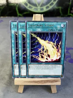 YuGiOh Lightning Storm MZMU-EN116 Rare 1st Edition Near Mint! PLAYSET x3 - Image 1