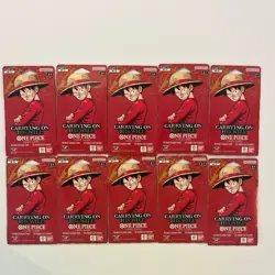 One Piece TCG OP-13 Carrying On His Will Sleeved Booster Pack Lot Of 10 Sealed - Image 1