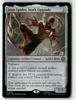 Iron Spider, Stark Upgrade 166 NM MTG Marvel's Spider-Man Magic - Image 1