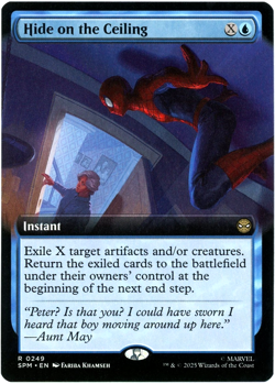 Hide on the Ceiling (Extended Art) - 0249 - Marvel's Spider-Man MTG NM/M - Image 1