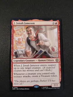 J. Jonah Jameson (Extended Art) 261 MTG Marvel's Spider-Man Non-Foil NM/M - Image 1