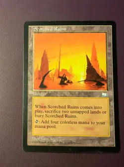 MTG Scoerched Ruins Weatherlight English Rare. " Hot" - Image 1