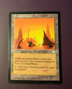 MTG Scoerched Ruins Weatherlight English Rare. " Hot" - Image 2
