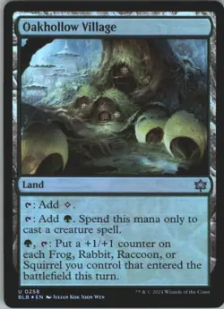 Oakhollow Village Foil (258) Bloomburrow BLB MTG Magic - Image 1