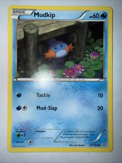 Pokemon TCG Mudkip 33/160 XY-Primal Clash Regular Card LP Condition - Image 1