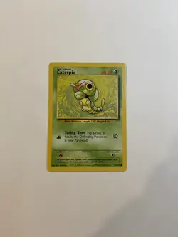 CATERPIE - Base Set - 45/102 - Common - Pokemon Card - Unlimited Edition - NM - Image 1