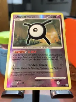 Unown [X] 71/132 Secret Wonders Reverse Holo - Pokemon Card - Image 2