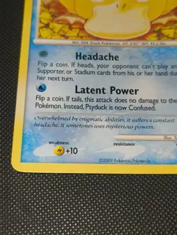 Pokemon Card Psyduck LP Platinum 87/127 - Image 5