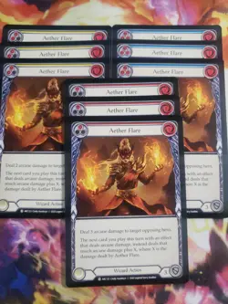 9 Card Playset Aether Flare Arcane Rising Unlimited Flesh and Blood FAB - Image 1