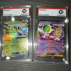 Pokemon TGC Graded 10 Lot of 2 Japanese ex Cards Mega Gardevoir ex & Ogerpon ex - Image 1