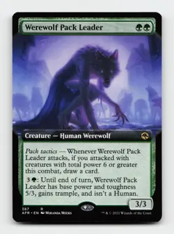 Werewolf Pack Leader (Extended Art) Adventures in the Forgotten Realms MTG Cards - Image 1