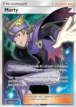 Morty - 212/214 SM8 Lost Thunder - Fullart EN NM Pokemon - Image 1
