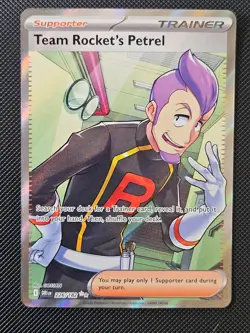 TEAM ROCKET'S PETREL 226/182 DESTINED RIVALS POKEMON HOLO NM/M 2025 - Image 1