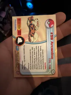 Pokemon Topps | Arcanine - #59 | TV Animation Edition Holo Foil Blue Label - Image 2
