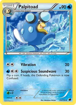 Palpitoad 25/116 Uncommon | Plasma Freeze | Pokemon Card - Image 1