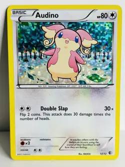 Audino 12/12 Rare Holo McDonalds Promo Pokemon Card - Image 1