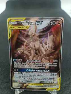 Arceus Dialga et Palkia Gx 221/236 Carte Pokemon Fr Escouade - Image 1
