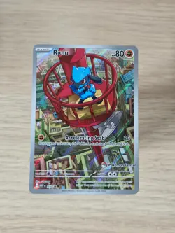 Pokemon TCG - Riolu MEP010 - Black Star Promo - Pokemon Center Stamp - NM - Image 1