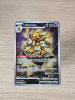 Pokemon TCG Alakazam 009 Pokemon Center Stamped Mega Evolution Promo NM/Mint - Image 1