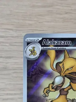 Pokemon TCG Alakazam 009 Pokemon Center Stamped Mega Evolution Promo NM/Mint - Image 3