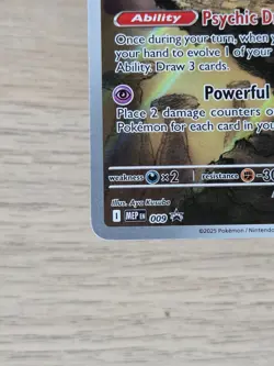 Pokemon TCG Alakazam 009 Pokemon Center Stamped Mega Evolution Promo NM/Mint - Image 5