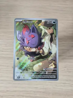 N's Zorua SVP189 Pokemon Center Stamped Promo SVP 189 - Image 1